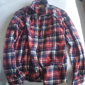 RedHead Men's Red and Blue Plaid Dress Shirt